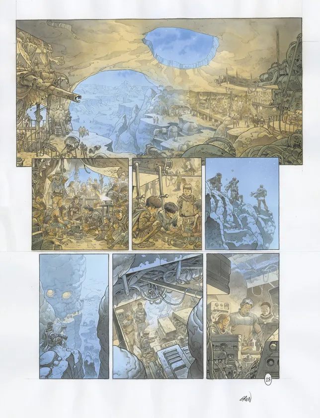 Planche couleur, On Mars, Les Solitaires (T.2),  Grun
