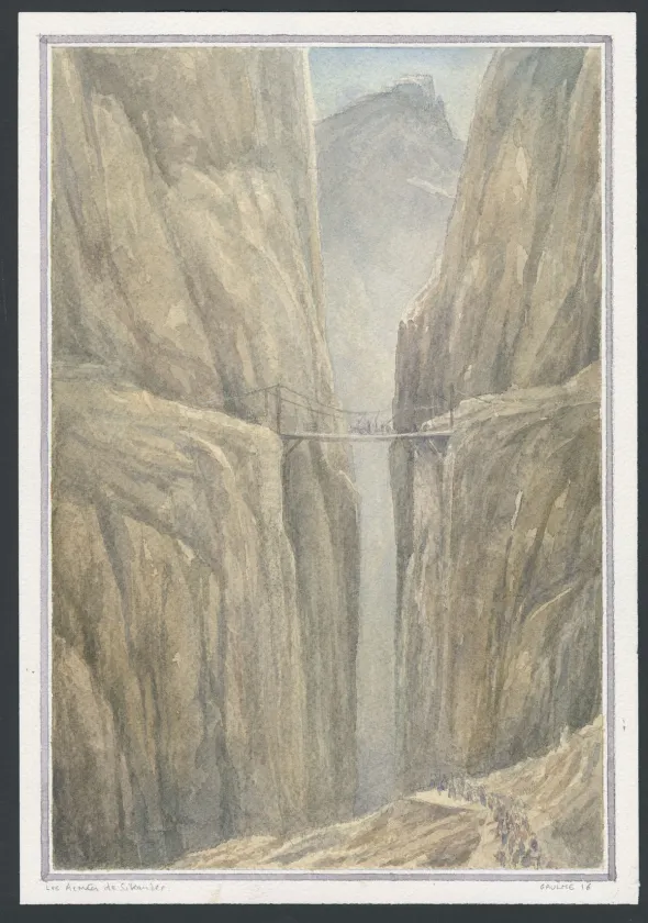 Colored illustration, L'Homme qui voulut être roi, Armel Gaulme