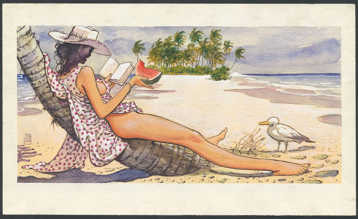Colored illustration, Milo Manara