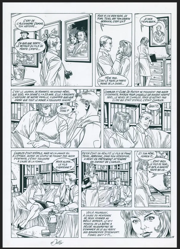 Planche noir et blanc, Les Maîtres de l'orge, Jay, 1973 (T.6), Francis Vallès