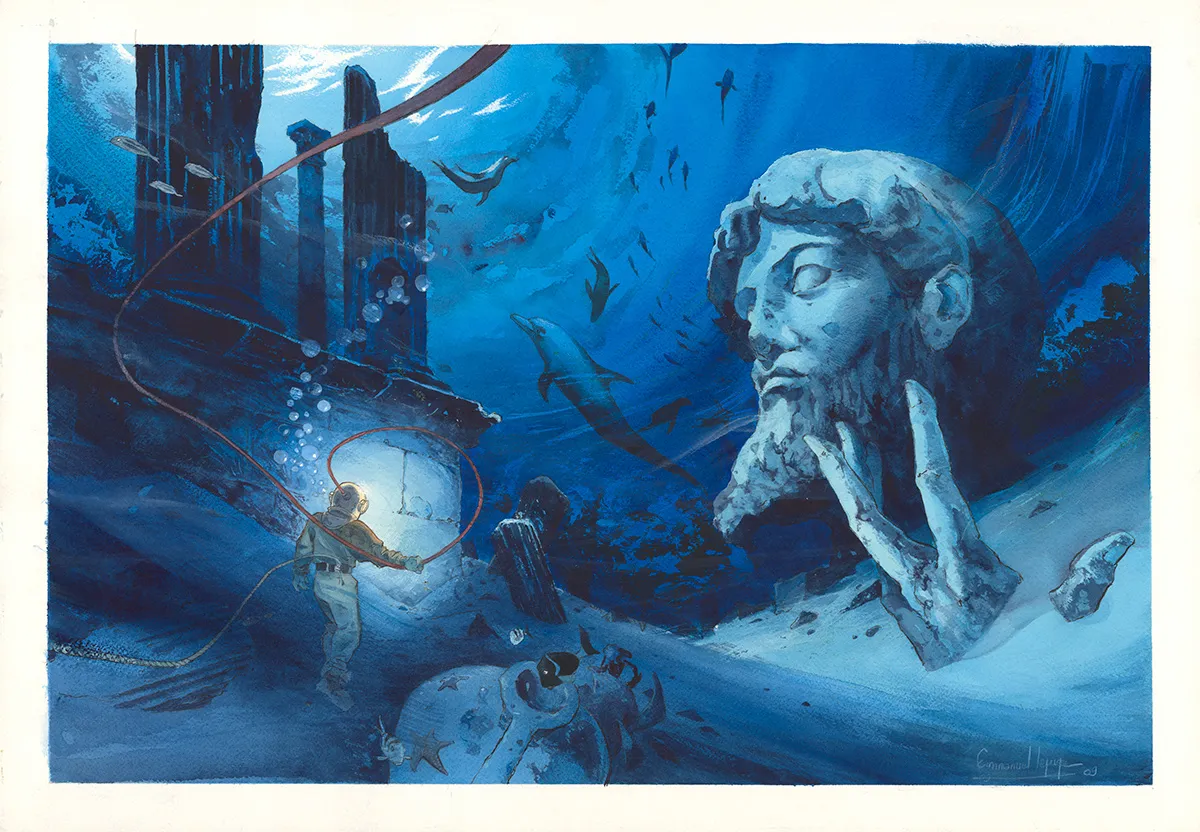 Illustration couleur, Les Voyages de Jules, Emmanuel Lepage