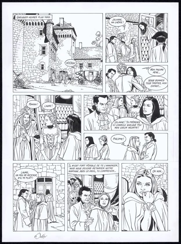 Planche noir et blanc, Rani, Bâtarde (T.1), Francis Vallès