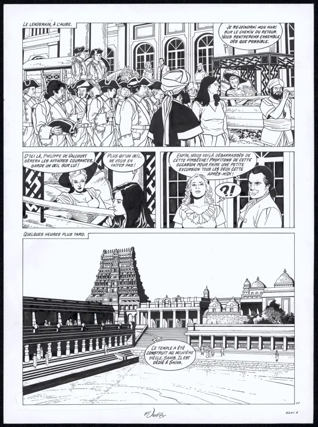 Planche noir et blanc, Rani, Condamnée (T.6), Francis Vallès