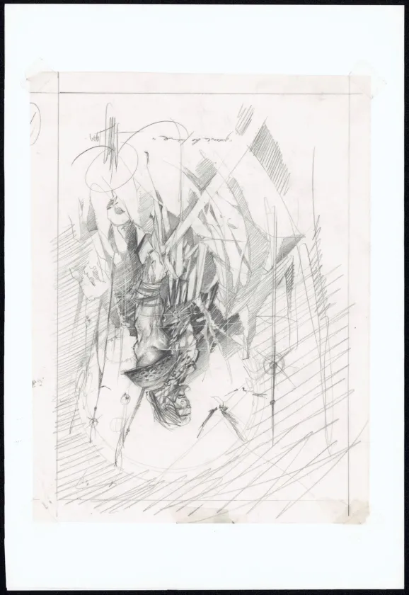 Illustration noir et blanc, Djillali Defali