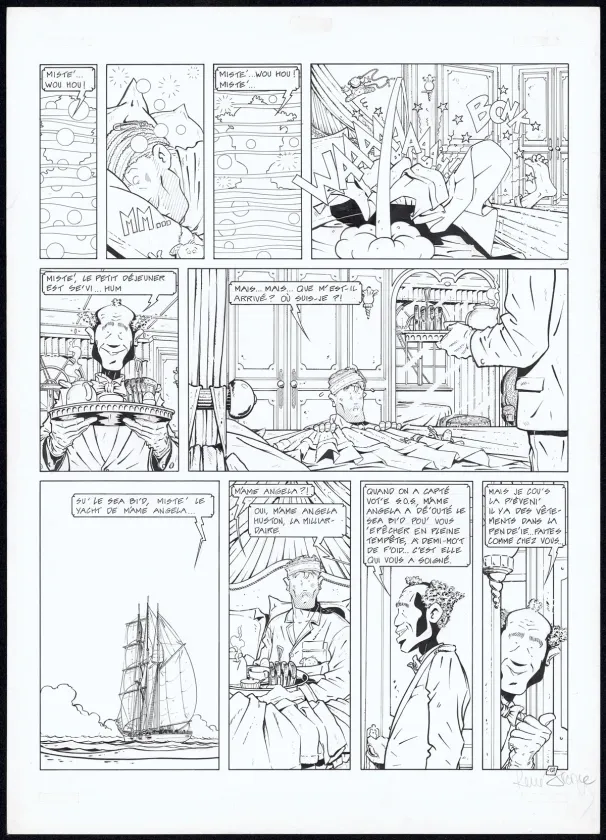 Planche noir et blanc, Adler, Muerte Transit (T.3), René Sterne