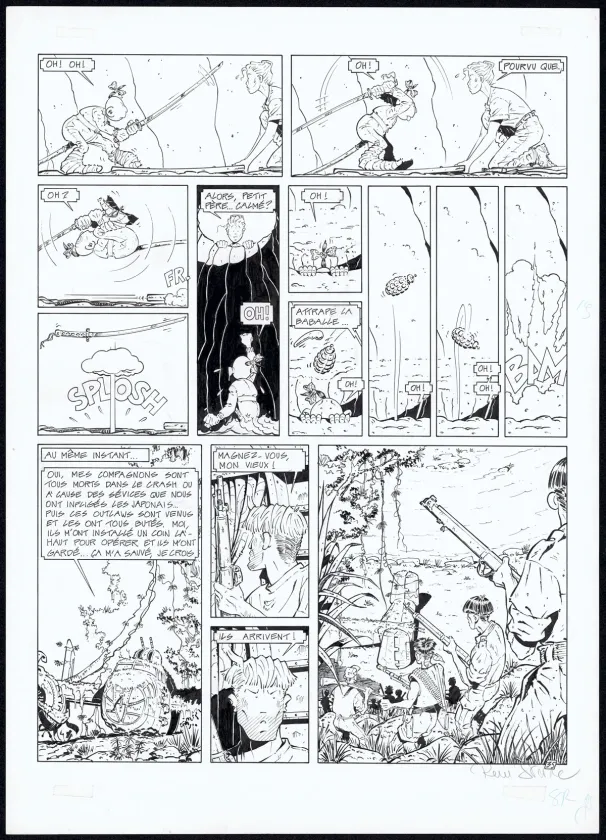 Planche noir et blanc, Adler, Dernière mission (T.4), René Sterne