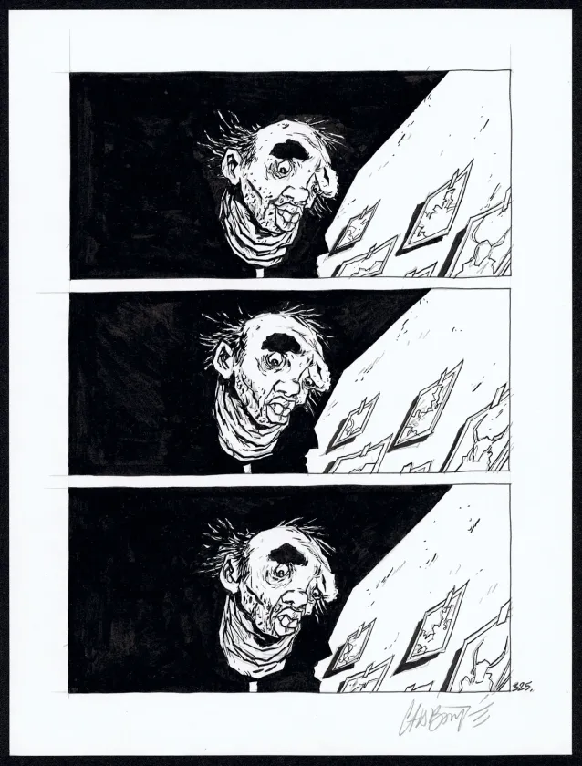 Planche noir et blanc, Tout seul, Christophe Chabouté