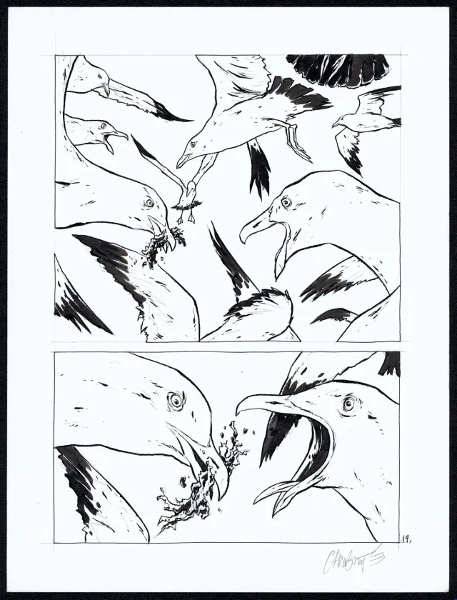 Planche noir et blanc, Tout seul, Christophe Chabouté