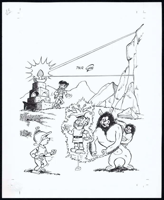Couverture, Le Scrameustache, Le Réveil du Mirmidon (T.33), Roland Gos