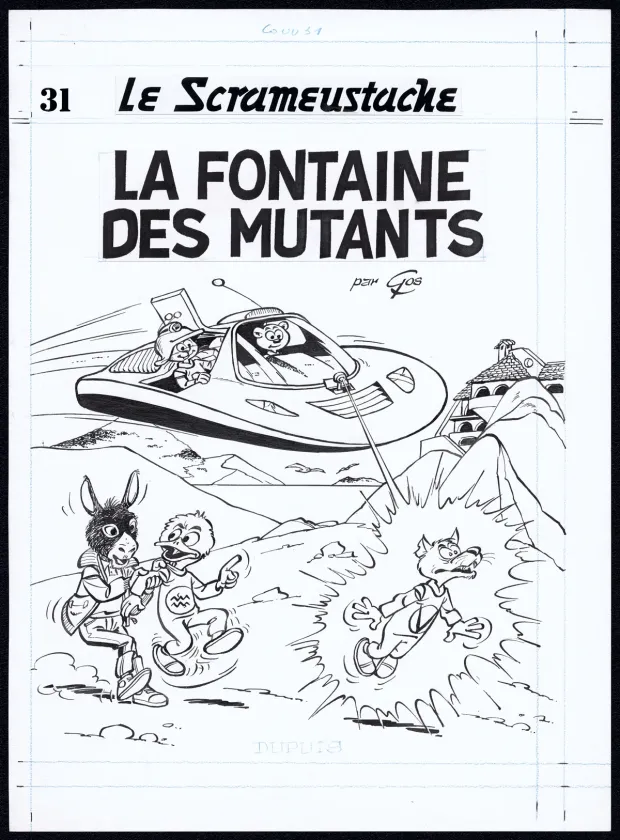 Cover, Le Scrameustache, La Fontaine des mutants (T.31), Roland Gos