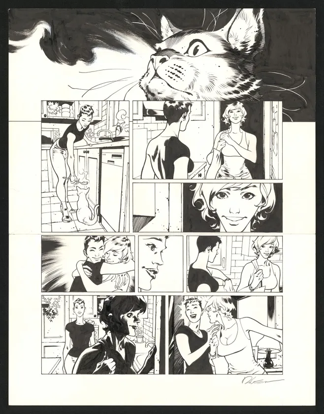 Planche noir et blanc, Jazz Maynard, Live in Barcelona (T.7),  Roger