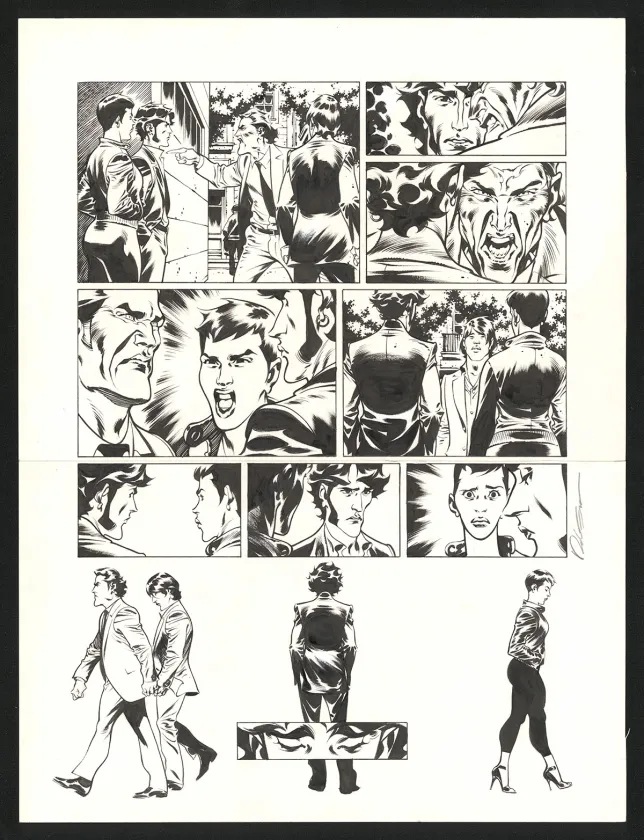 Planche noir et blanc, Jazz Maynard, Live in Barcelona (T.7),  Roger