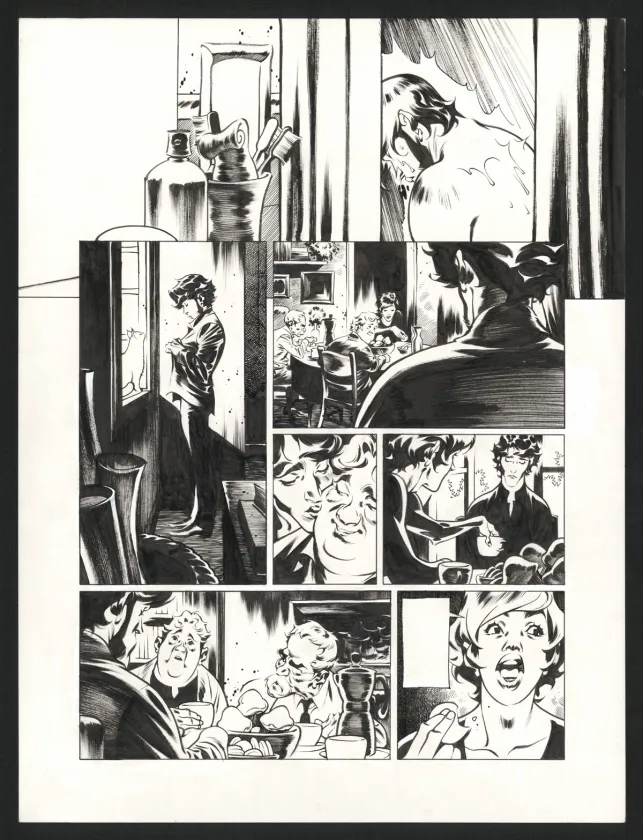Planche noir et blanc, Jazz Maynard, Live in Barcelona (T.7),  Roger