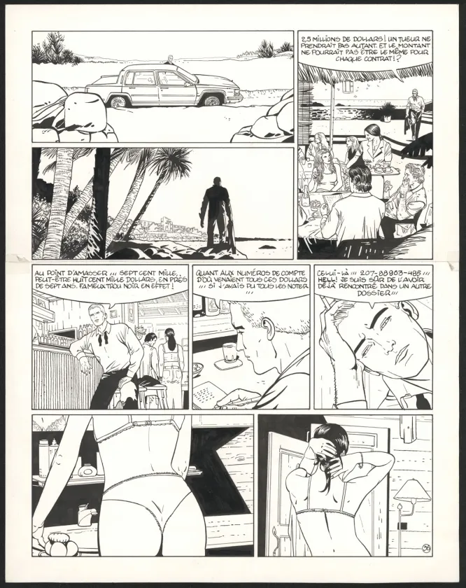 Planche noir et blanc, I.R.$., Silicia Inc. (T.5), Bernard Vrancken
