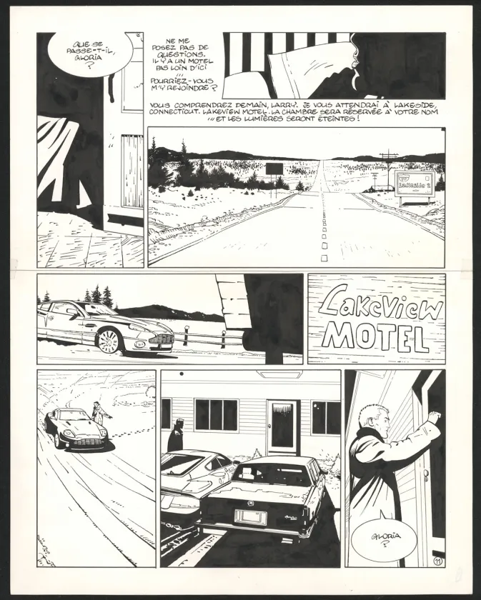 Planche noir et blanc, I.R.$., Le Corrupteur (T.6), Bernard Vrancken