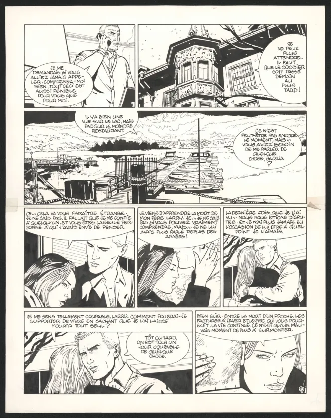 Planche noir et blanc, I.R.$., Le Corrupteur (T.6), Bernard Vrancken