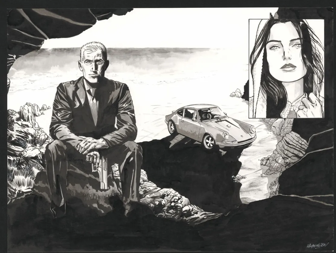 Illustration noir et blanc, I.R.$., Bernard Vrancken