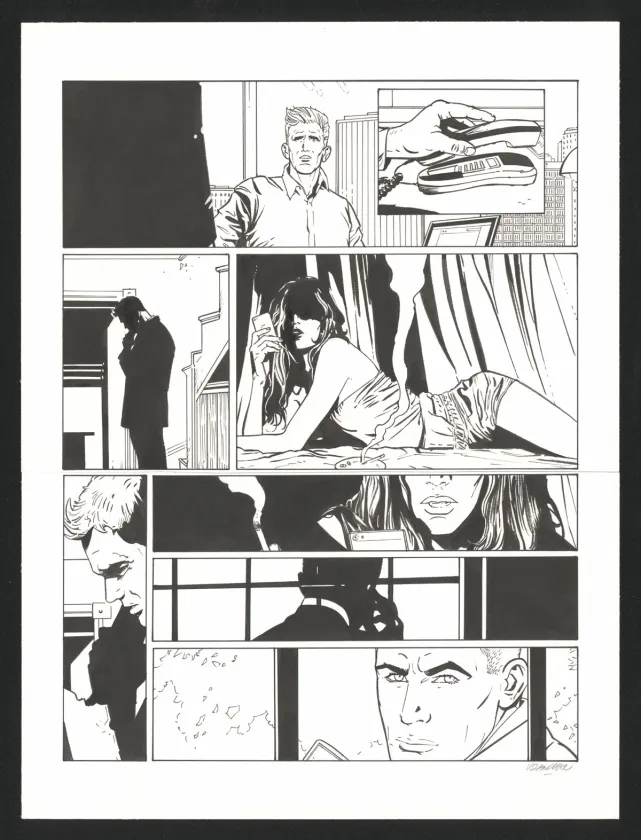 Planche noir et blanc, I.R.$., Larry's paradise (T.17), Bernard Vrancken
