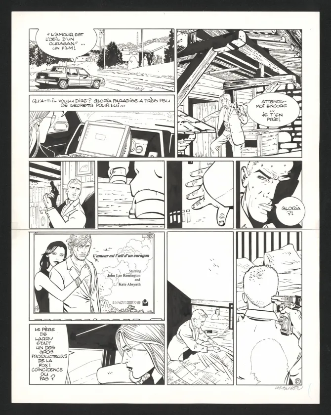 Planche noir et blanc, I.R.$., Le Corrupteur (T.6), Bernard Vrancken