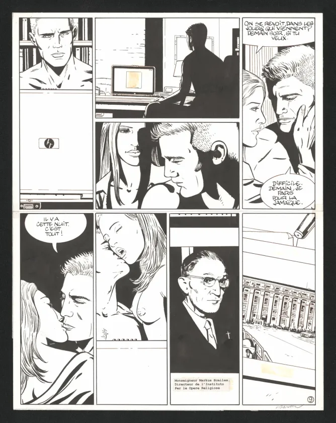 Planche noir et blanc, I.R.$., Silicia Inc. (T.5), Bernard Vrancken