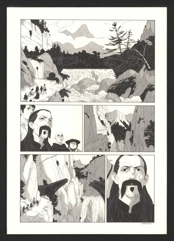 Planche noir et blanc, Les Ogres-Dieux, Le Grand Homme (T.3), Bertrand Gatignol