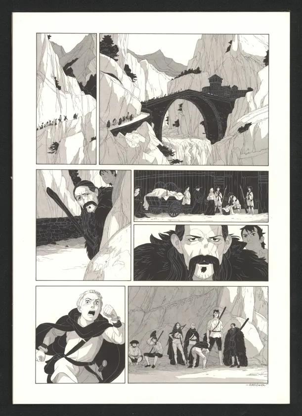 Planche noir et blanc, Les Ogres-Dieux, Le Grand Homme (T.3), Bertrand Gatignol