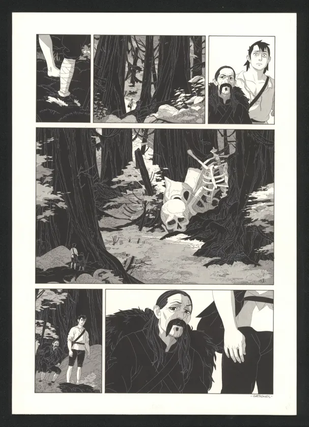 Planche noir et blanc, Les Ogres-Dieux, Le Grand Homme (T.3), Bertrand Gatignol