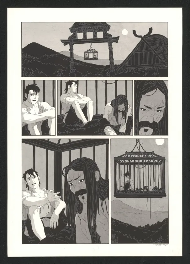 Planche noir et blanc, Les Ogres-Dieux, Le Grand Homme (T.3), Bertrand Gatignol