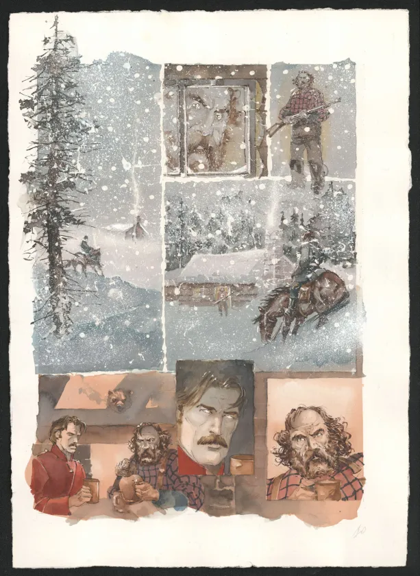 Planche couleur, Le Chemin du couchant, Marqué par le diable (T.2), Sergio Tisselli
