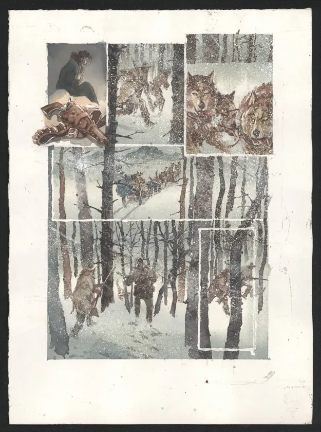 Planche couleur, Le Chemin du couchant, Marqué par le diable (T.2), Sergio Tisselli
