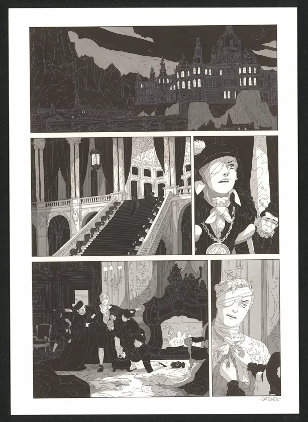 Planche noir et blanc, Les Ogres-Dieux, Demi-Sang (T.2), Bertrand Gatignol