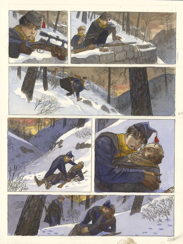 Planche couleur, Mattéo, Cinquième époque (septembre 1936 - janvier 1939) (T.5), Jean-Pierre Gibrat