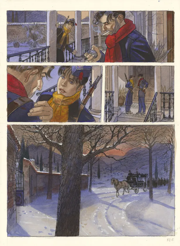Planche couleur, Mattéo, Cinquième époque (septembre 1936 - janvier 1939) (T.5), Jean-Pierre Gibrat