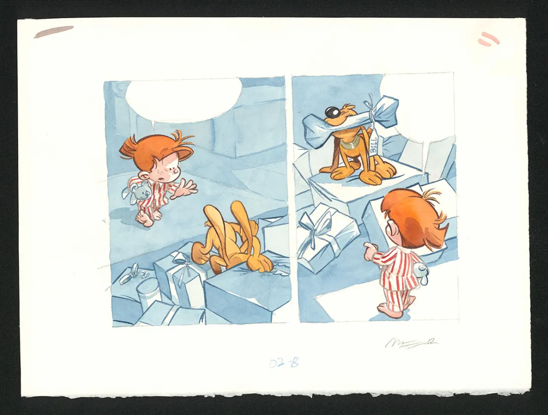 Planche couleur, Boule et Bill, Noël indien (T.2), José Luis Munuera
