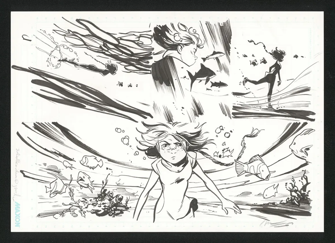 Planche noir et blanc, Zorglub, La fille du Z  (T.1), José Luis Munuera