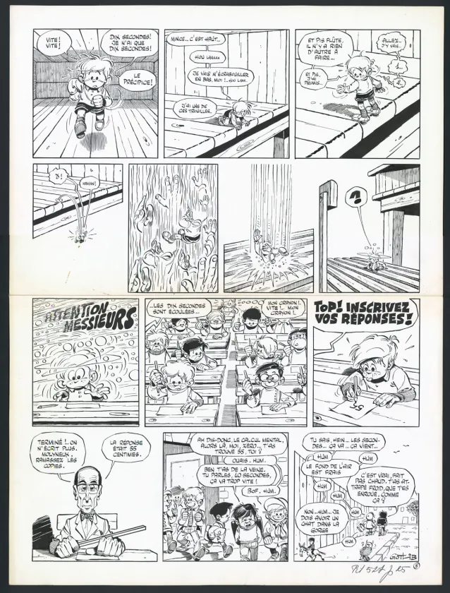 Black and white original page, Rubrique-à-brac, Taume 2 (T.2), Marcel Gotlib