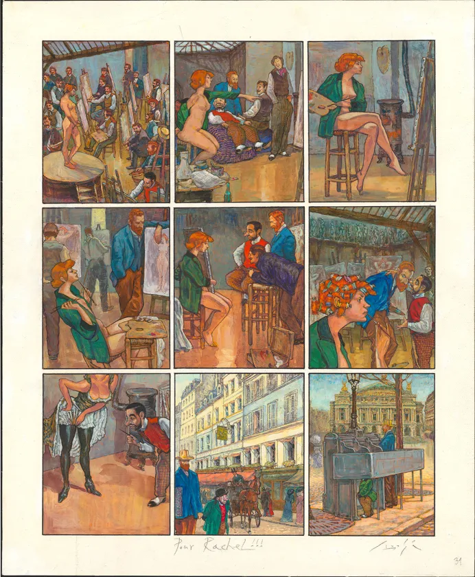 Planche couleur, Le Bordel des muses, Au Moulin-Rouge (T.1), Gradimir Smudja