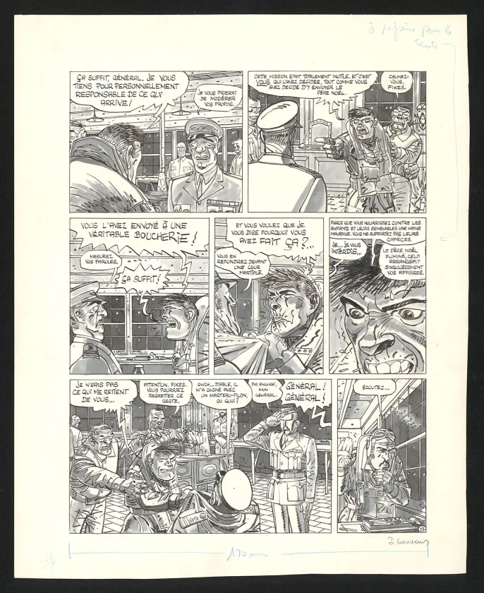 Planche noir et blanc, Route vers l'enfer, Daniel Goossens