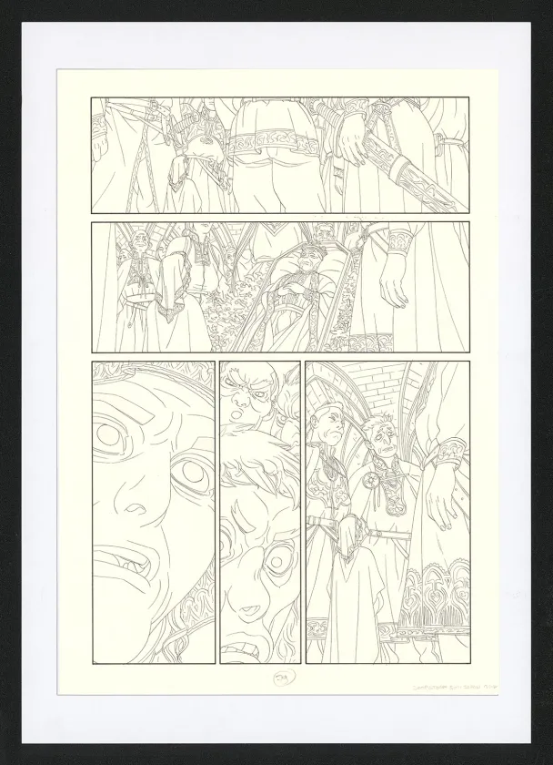 Planche noir et blanc, Les Ogres-Dieux, La Première née (T.4), Bertrand Gatignol