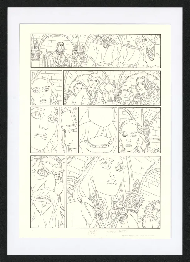 Planche noir et blanc, Les Ogres-Dieux, La Première née (T.4), Bertrand Gatignol