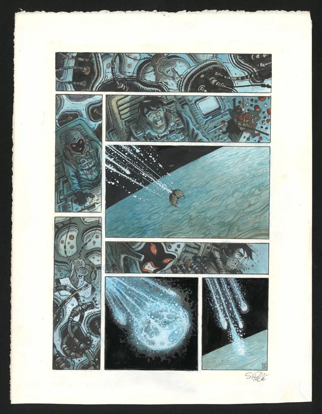 Planche couleur, Orbital, Contacts (T.8), Serge Pellé