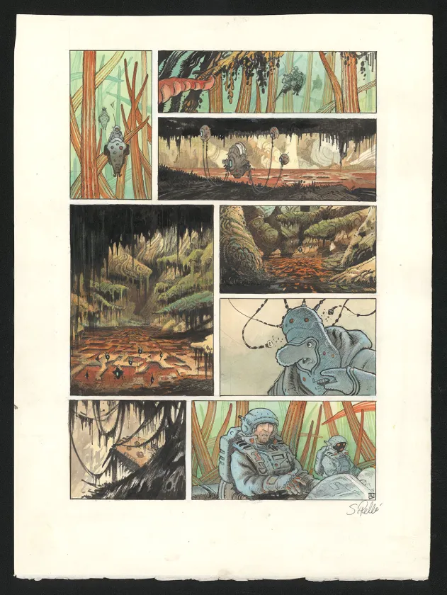 Planche couleur, Orbital, Contacts (T.8), Serge Pellé