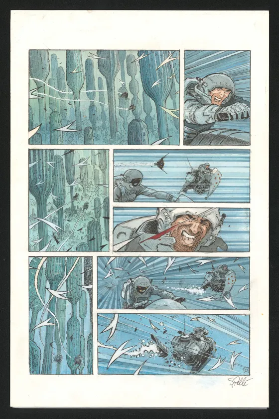Planche couleur, Orbital, Contacts (T.8), Serge Pellé