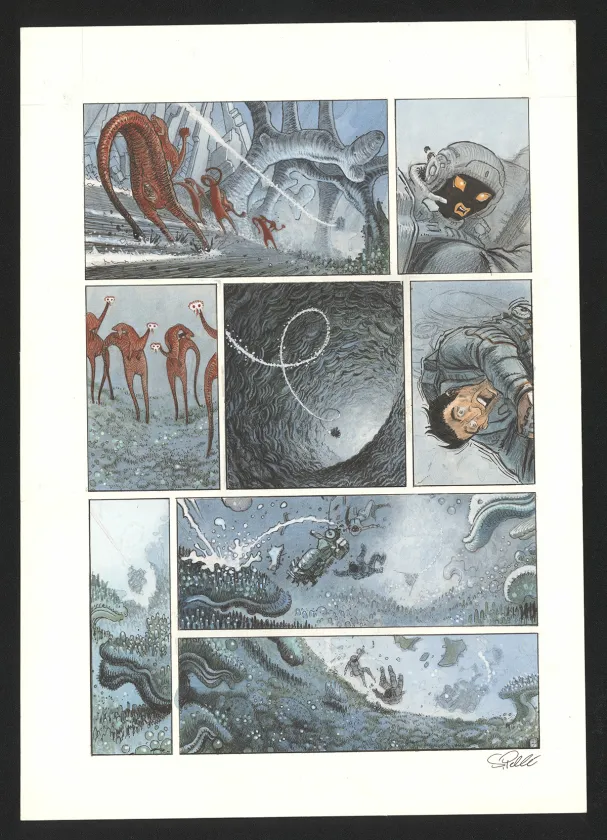 Planche couleur, Orbital, Contacts (T.8), Serge Pellé