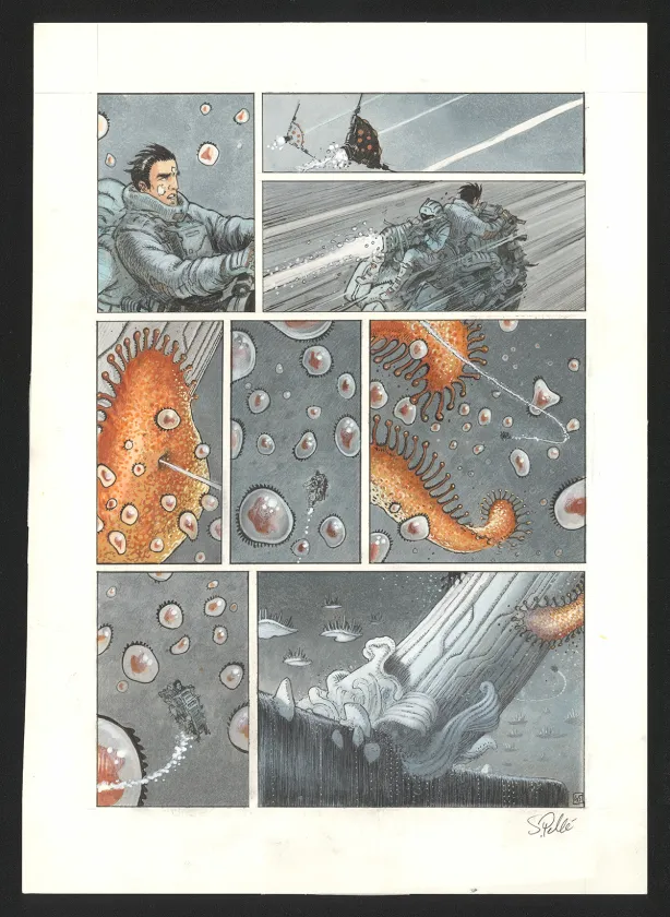 Planche couleur, Orbital, Contacts (T.8), Serge Pellé