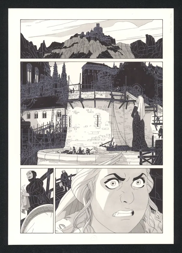 Planche noir et blanc, Les Ogres-Dieux, La Première née (T.4), Bertrand Gatignol