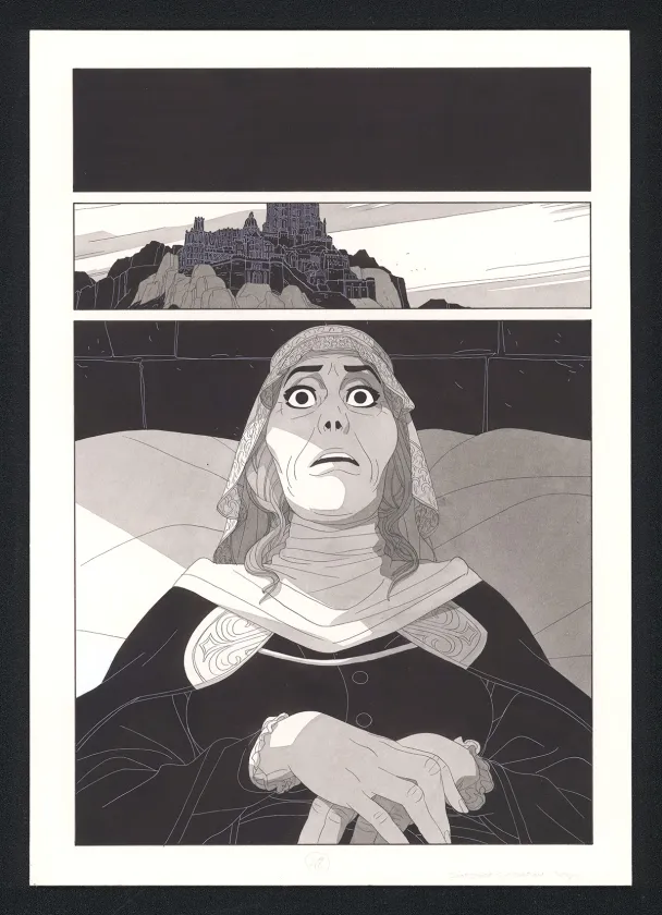 Planche noir et blanc, Les Ogres-Dieux, La Première née (T.4), Bertrand Gatignol