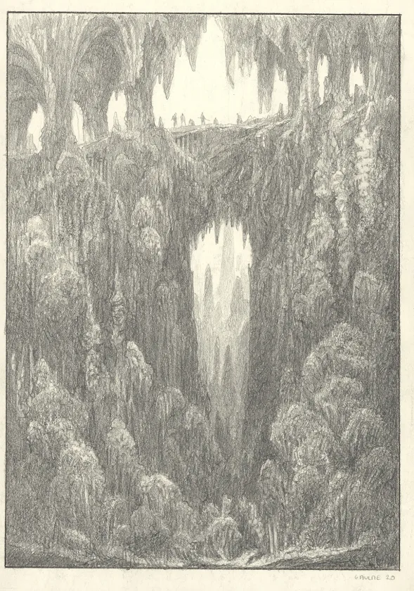 Illustration noir et blanc, Les Carnets Lovecraft, Les Rats dans les murs, Armel Gaulme
