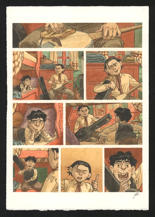 Planche couleur, Django Main de feu,  Efa