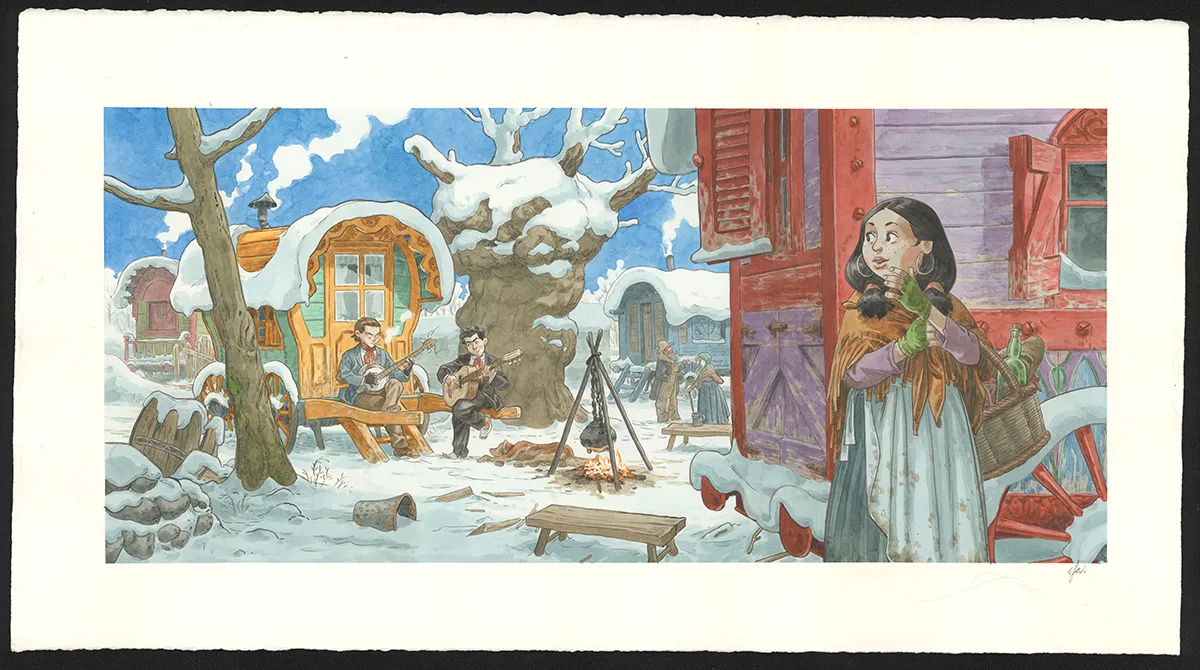 Illustration couleur, Django Main de feu,  Efa